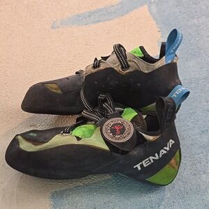 Tenaya Mundaka Climbing Shoes Draxtor Men 7.5 Womens 8.5 EU 41 Black Green Spain
